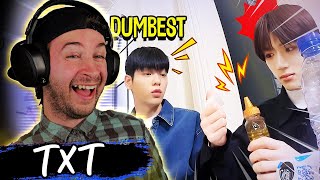 The DUMBEST TXT Moments Of ALL TIME REACTION [upl. by Issim845]