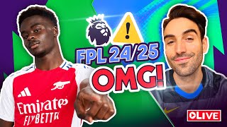 FPL GW1 Reaction  Saka hauls  Salah rewards captainers  Fantasy Premier League 202425 [upl. by Christalle394]