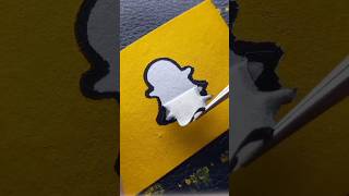 Snapchat logo 🟨 flagdrawing art colors snapchat logo trending USCrafts viralshort viral [upl. by Jehias912]