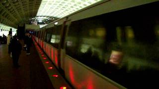 Eightcar train passes through Metro Center station without stopping [upl. by Akisey]