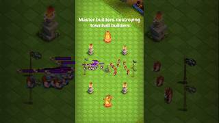 Master builders vs townhall builders clashofclans supercell archerqueen coc [upl. by Rybma]