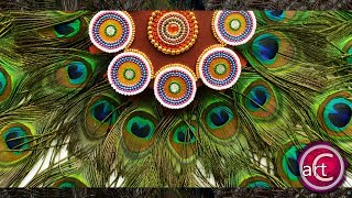 DIYWall decoration Ideas How to make Peacock Feather wall hanging Art with Creativity 262 [upl. by Llenyt571]