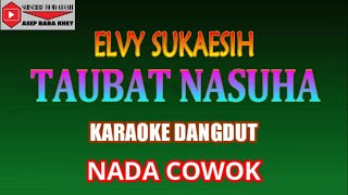 KARAOKE DANGDUT TAUBAT NASUHA NADA PRIA  ELVY SUKAESIH COVER [upl. by Epperson763]