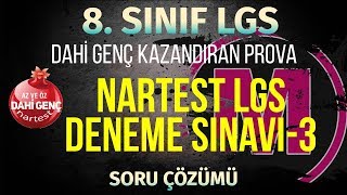 8sınıf Nartest Dahi Genç Kazandıran Prova LGS Deneme3 [upl. by Nudd]