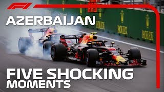 Five Shocking Moments at the Azerbaijan Grand Prix [upl. by Alicia]