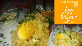 egg biryani recipe  Ande ki biryani  support [upl. by Yardna966]