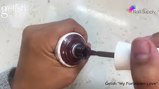 Gelish quotMy Forbidden Lovequot Swatch Video [upl. by Toshiko]