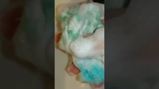 Suono Rilassante ASMR Sponge bicolor asmrrelaxingsoundssoapschiumabicolorshortsvideovirales [upl. by Eserehc41]