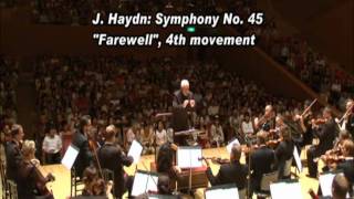 Concerto Classic Wien Joseph Haydn AbschiedsSymphonie Nr 45 4 Satz quotFarewellquot [upl. by Selima]