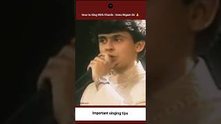 How to sing with Chords shorts youtubeshorts sonunigam singing [upl. by Lammaj]