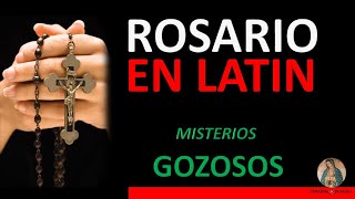 Rosario en Latín con Letra Misterios Gozosos Gaudii [upl. by Jedd]