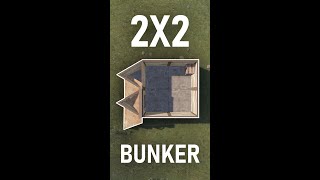 This bunker makes any 2x2 Unraidable Rust Short 2022 [upl. by Elie]