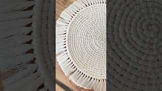 macrame placemat kitchendecor dinningtable diy springdecor tutorial hobby smallbusiness [upl. by Stoecker516]