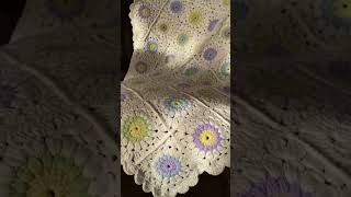 Crochet flower blanket 🌸🌼 crochet crochetblanket babyblanket christmas [upl. by Ardaid]