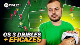 FIFA 22  ⭐ TUTORIAL DRIBLES FÁCEIS E EFICAZES ⭐ [upl. by Esinehc]