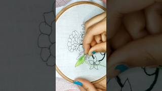 Fishbone Embroidery Tutorials 🪡🪡 embroidery youtube youtubefeed viralshorts trending [upl. by Vieva28]