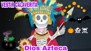 VESTIR CALAVERITADIOS AZTECA [upl. by Nesral]