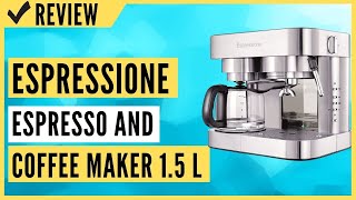 Espressione Stainless Steel Machine Espresso and Coffee Maker 15 L Review [upl. by Yvonne]