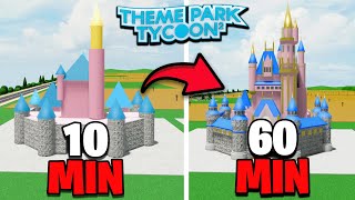 DISNEY CASTLE Build Challenge 10 MIN vs 1 HOUR  Theme Park Tycoon 2 [upl. by Franza]