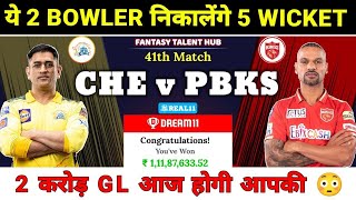 Chennai Super Kings vs Punjab Kings Dream11 Prediction  CHE vs PBKS Dream11 Team  CSK vs PBKS [upl. by Dun]