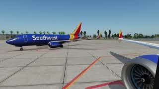 ASMR  737 MAX XPlane 12 MCOMKE Full Flight Wing View Southwest [upl. by Chrystal756]