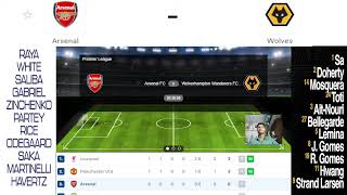 Arsenal vs Wolves Live Stream Premier League England EPL Football Match Today Commentary [upl. by Bronez]