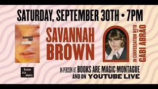 Savannah Brown Closer Baby Closer w Gabi Abrāo [upl. by Nnaassilem461]