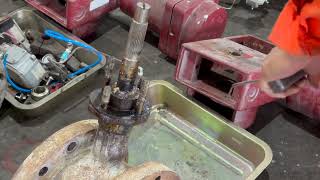 Valve gland packing removal by high pressure water jet [upl. by Lawler]