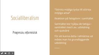 Politiska ideologier  Liberalism [upl. by Stock976]