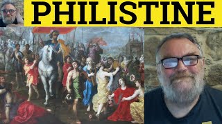 🔵 Philistine Meaning  Philistine Definition  Philistine Examples  C2 Vocabulary [upl. by Rebor]