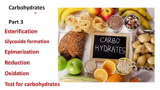 Carbohydrate part 3 reaction on carbohydrates  Test to detect carbohydrates  Glycoside mechanism [upl. by Eldwin111]