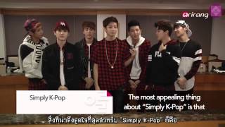 Thaisub BTS  Simply Kpop EP 100 congratulation [upl. by Aihsyt422]