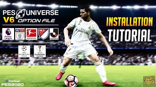 PES 2020  PESUNIVERSE V6 OPTION FILE INSTALLATION TUTORIAL PS4 [upl. by Iraam]