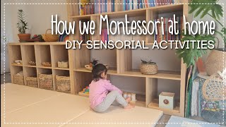 Montessori SENSORIAL ACTIVITY for 2 year olds DIY  How we Montessori at home [upl. by Eldorado]