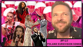 🇵🇱 Top 25 Poland Eurovision Songs 🇵🇱  19942022  Eurovision Reaction  Eurovision Song Contest [upl. by Eniahs]