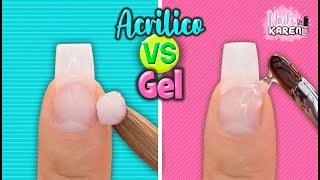 UÑAS POSTIZAS de GEL VS ACRÍLICAS [upl. by Assila230]