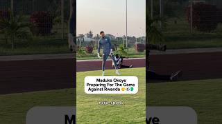 🧤maduka okoye preparing for the game against Rwanda 😍 okoye shorts football trending [upl. by Bowers]