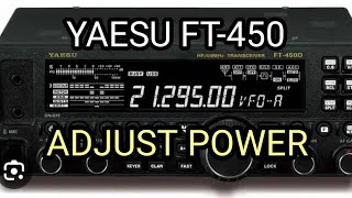 YAESU FT450  TRANSMIT POWER SELECT [upl. by Eninaej]