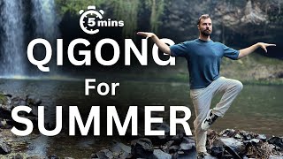 Balance Emotions Seasonal Qigong for Summer  Australian Rainforest Waterfall Ambience [upl. by Benito313]