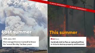 Global warming means catastrophic bushfires can strike any time [upl. by Hbahsur]