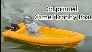 Unboxing 3d printed Boat Mod Into Camel Trophy Boat amp Test Run RC Crawler Extreme [upl. by Robet]