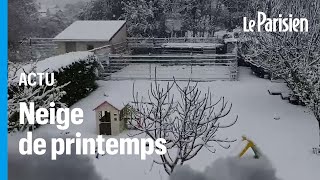 «On retourne en hiver»  la neige refroidit lambiance en France [upl. by Dowdell52]