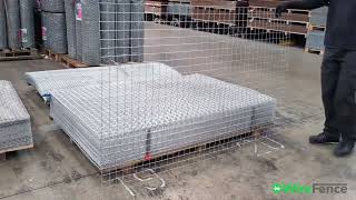 50mm x 50mm Galvanised Mesh Panel H12m x L18m  12g  WireFence [upl. by Atiram]