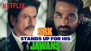 SRK holds Vijay Sethupathi Responsible for his ACTIONS in Jawan  Netflix India [upl. by Medlin359]