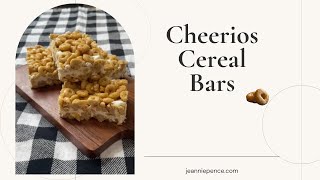 Cheerios Cereal Bars made with Peanut Butter and Vanilla Cream Filling Yum [upl. by Willow250]