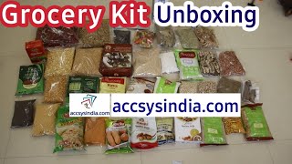 Accsysindia grocery kit unboxing tamil  accsysindia  House Wife Tamil [upl. by Ensoll924]