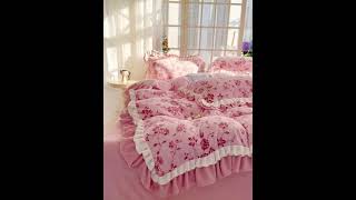 4pcs Luxurious Velvet Bedding Set bedroom [upl. by Dopp]