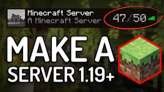 How to Make a Minecraft Server 119  Play Minecraft Java with Your Friends [upl. by Babb]