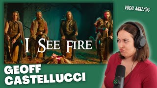 GEOFF CASTELLUCCI  I SEE FIRE  The Hobbit  Vocal Coach Reaction ampAnalysis  Jennifer Glatzhofer [upl. by Wickner767]