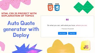 Automatic Quote amp Tweet Project  HTML CSS JS  Saurabh Insight [upl. by Anitsyrc]